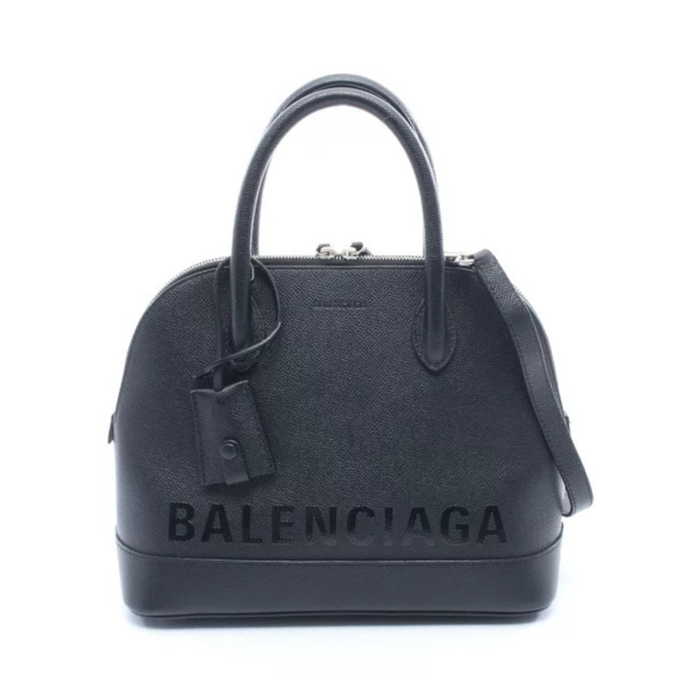 Balenciaga Ville Top Handle Bag Handbag Leather Black